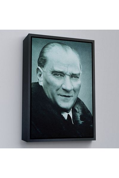 Harita Sepeti Pictură portret Ataturk înrămată Mustafa Kemal Atatürk Pictură decorativă pe pânză dreptunghiulară-57