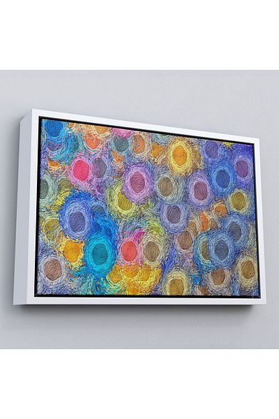 Harita Sepeti Pictură de perete decorativă pe pânză cu artă modernă abstractă înrămată-3595