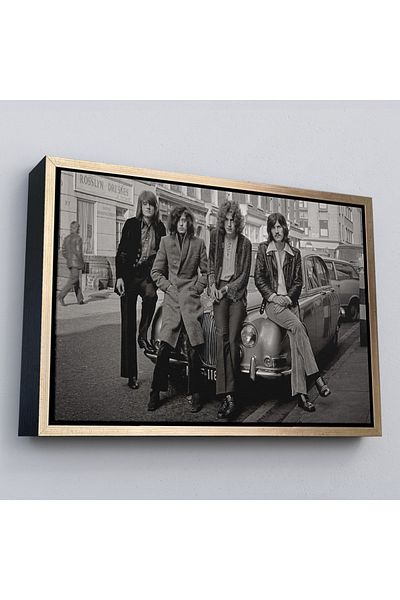 Harita Sepeti Рамкирана картина на платно с легендарната кола на Led Zeppelin от Джон Бонъм - 5407