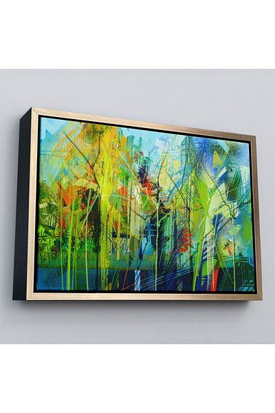 Harita Sepeti Pictură în ulei abstractă înrămată Aspect pictură decorativă pe pânză de perete-3553
