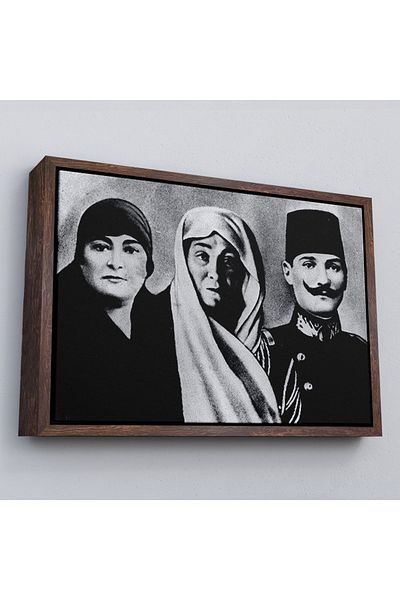 Harita Sepeti Pictură portret Ataturk înrămată Mustafa Kemal Atatürk Pictură decorativă pe pânză dreptunghiulară-136