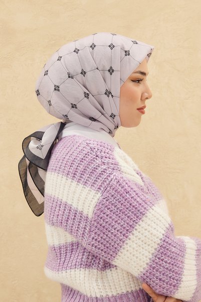 Silk Home Silk Blend Patterned Olinda Scarf