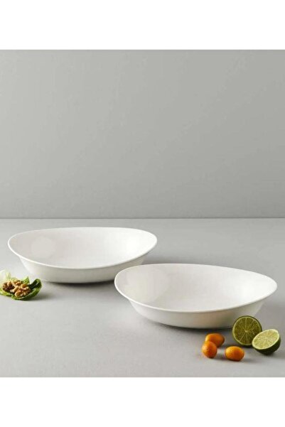 Be Original وعاء سلطة بيضاوي من بيرا 29 سم مكون من قطعتين