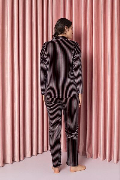 CALİA Women's Velvet Front Buttoned Pajamas Set NEW SEASON