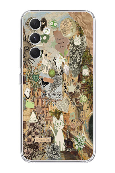 moonset Samsung Galaxy A25 Uyumlu Love Yourself Tasarımlı Baskılı Şeffaf Tele...