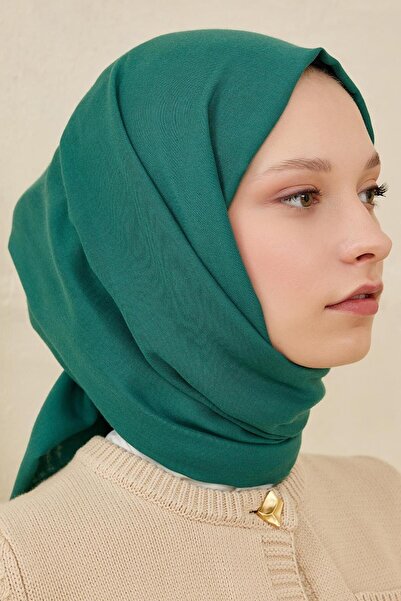 Qef Soft Cotton Shawl Emerald Green