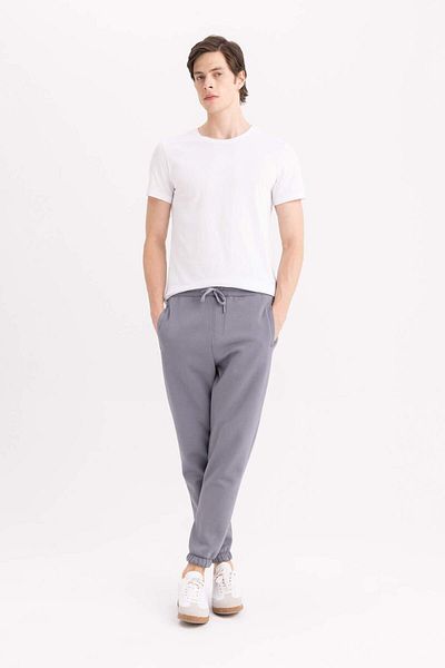 DeFacto Standard Fit Jogger Sweatpants Τσέπη με κορδόνια στη μέση Basic Flat ελαστικό πόδι A6468ax23au