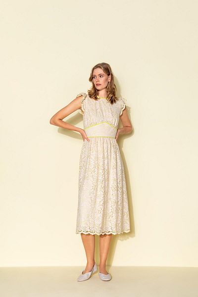 KAMEYA FLOWER PATTERNED SEALED DRESS 24S40476
