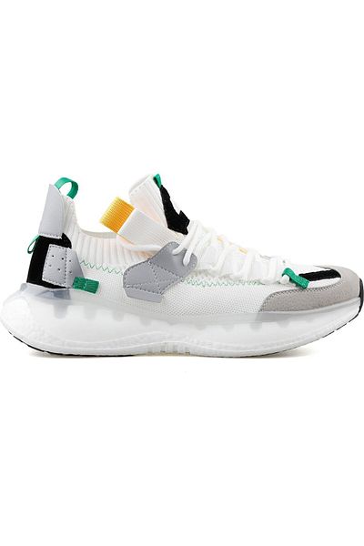 Guja 24Y500 Ορθοπεδικό Sneaker - Λευκό Δερμάτινο Πλεκτό, Χοντρό Αέρα, Αθλητικά Παπούτσια με ψηλή σόλα