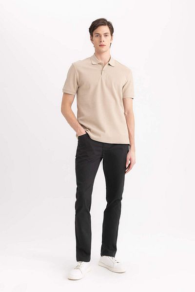 DeFacto Slim Fit Chino Canvas Trousers