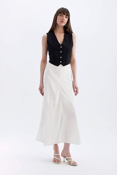 DeFacto Regular Fit V-Neck Blazer Vest C1565ax24sp