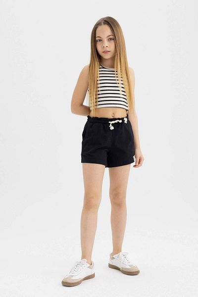 DeFacto Girl's Lace-up Waist Shorts A2455a823hs