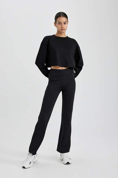 DeFacto Εφαρμογή φαρδιά πόδι Skuba Diving Sweatpants από ύφασμα