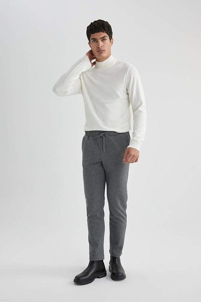 DeFacto Slim Fit Slim-Fit Half Turtleneck Basic Plain Strickpullover R1127az23wn