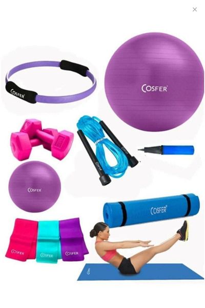 Cosfer Csf-tr033 8 Li Pilates Set Pilates Mat