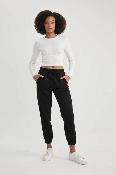 DeFacto Jogger Standard Fit Flexible Banded Leg Reversible αθλητική στο κάτω μέρος