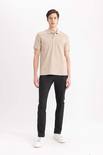 DeFacto Slim Fit Chino Canvas Trousers