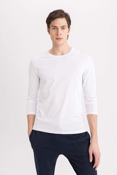 DeFacto Μπλούζα πιτζάμα Regular Fit Crew Neck Basic