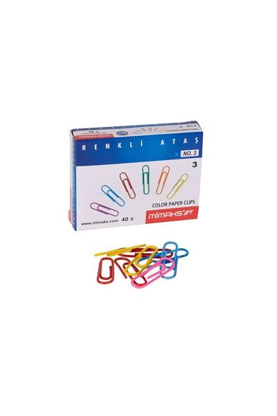 YDGR 40 Colored Paper Clips Pk:48