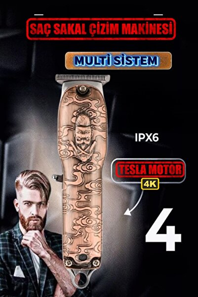 xolo Sakal Ense Kaş Çizim Makinesi T-Bıçak Seramik Taban