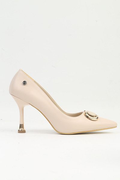 Pierre Cardin ® |   Pc-54021 - Cream - Women's Heeled Shoes