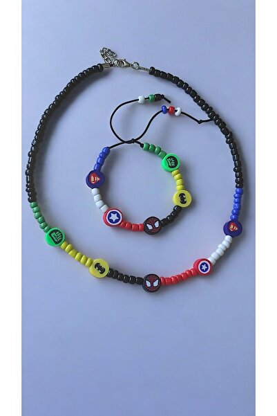 Amabel Jewelerys مجموعة أبطال مارفل - قلادة وسوار