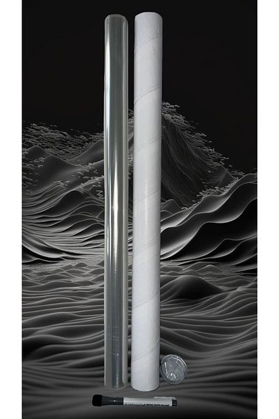 ELİSRA Disposable Static Paper 50 cm X 5 Meter Smart Transparent Board