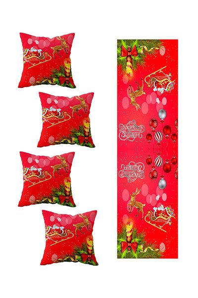 Pelangi Decorative 4 Piece Throw Pillow Runner Set