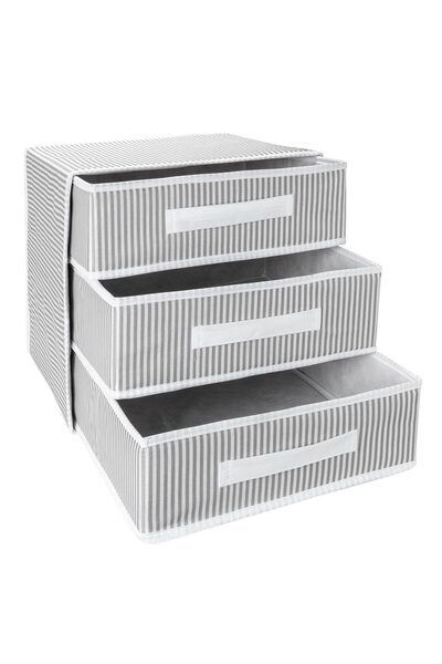 ALAS 3 Gözlü-bölmeli Çekmece Yeni Sezon Nano Teknoloji Kumaş