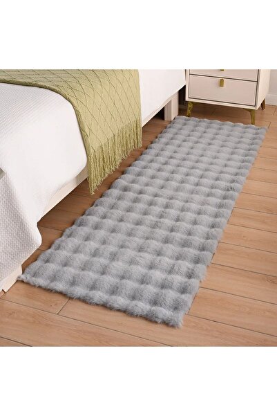 Vila Nova Home Puffy Peluş Kabartma Kaymaz Taban Dot Makinede Yıkanabilir Sal...