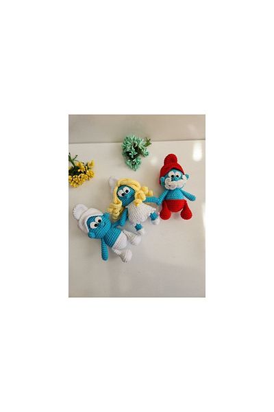 ŞİRİNLER Organic Toy Set - 3 Pieces (HAND KNITTED)