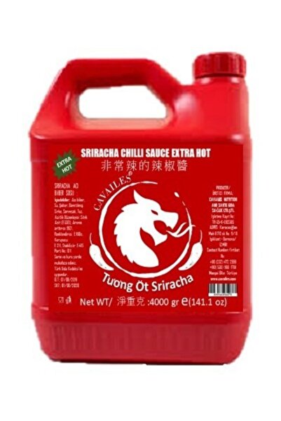 Cavailes Sriracha Extra Hot Chili Acıbiber Sosu 4 kg