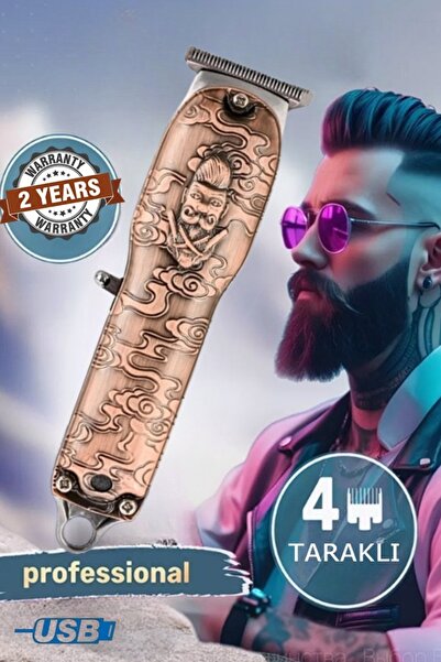 xolo Saç Sakal Ense Çizim Profesyonel Lazer Öncesi Tıraş Traş Makinesi Turbo Kablosuz Su Geçirmez