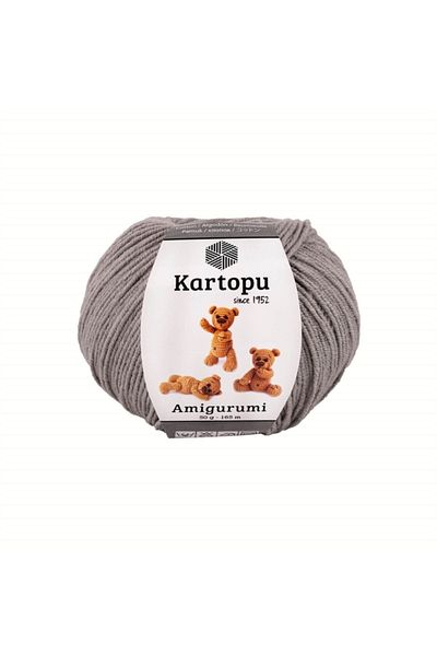Kartopu Amigurumi Cotton Toy Knitting Thread Gray K990 50 Gr