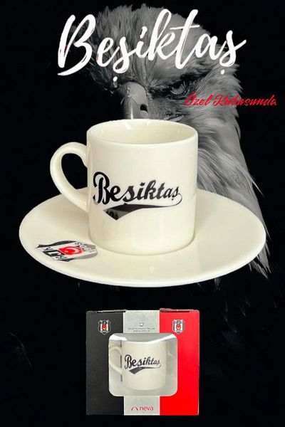 Neva Bjk Fan Licensed Coffee Cup - In Special Box, Father's Day Gift Black Eagle