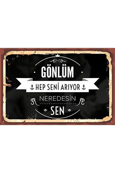 hediyeniburadabul Poster din lemn proiectat TSM