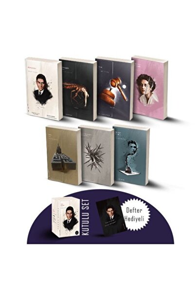 Minüskülkitap Franz Kafka Seti - 7 Kitap / Defter Hediyeli - Özel Kutulu