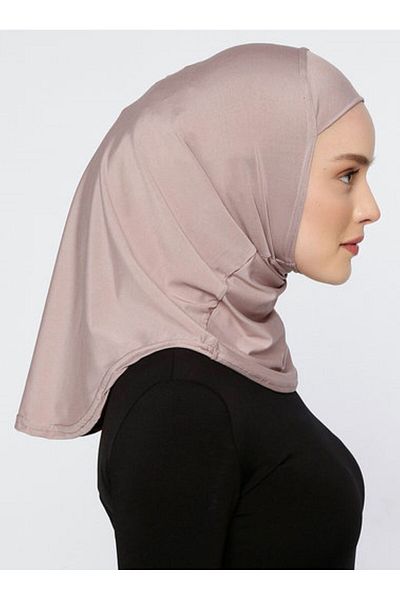 Ecardin Athletic Sports Ready-made Microfiber Hijab Sports Hijab - Smoke