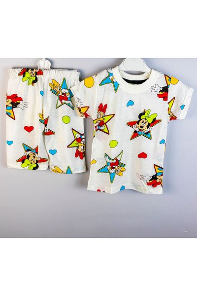 Yalçınoğlu Children's T-shirt Shorts Set 2-5 Years