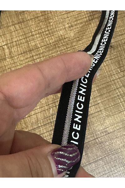 Gönülden Tasarım Culoare argintie - Accesoriu pentru îmbrăcăminte dublu cu bandă YZili cu folie elastică, 2 cm (1 metru)