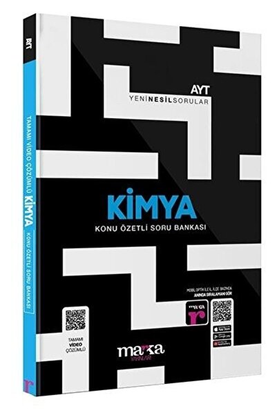 Marka Yayınları 2026 Ayt Kimya Konu Özetli Yeni Nesil Soru Bankası Tamamı Video Çözümlü