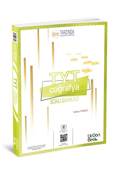 Üç Dört Beş Yayıncılık Üç Dört Beş 345 TYT Coğrafya Soru Bankası 2024