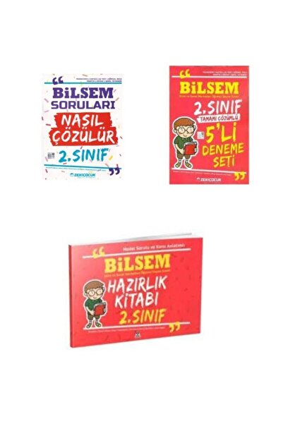 Zeki Çocuk Yayınları 2. Sınıf Bilsem 3'lü Set