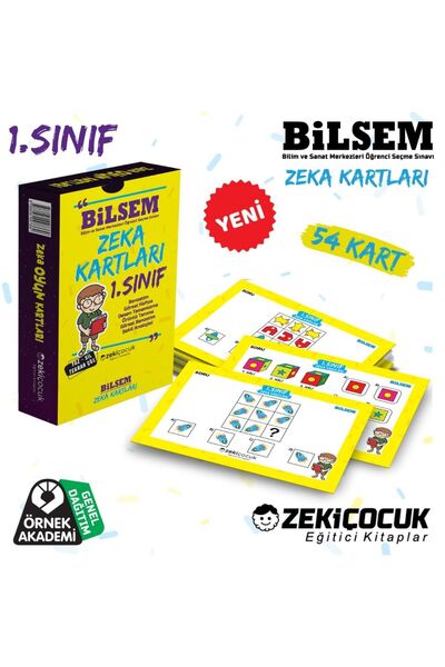 Örnek Akademi Yayınları 1. sınıf Bilsem Zeka Kartları / 6-7 Yaş Zeka Oyun Kartları