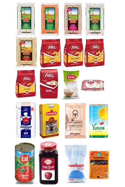 Duru KOPYA - Yudum Yağ.çaykur.duru Ramazanpaketi.kumanya Erzak Kolisi 20 Parça