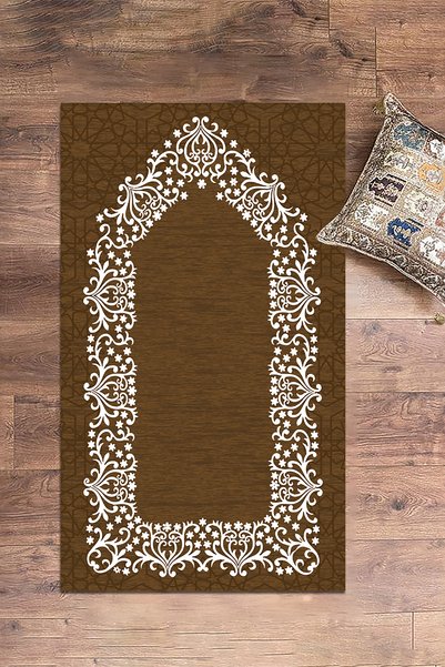 EY HOME Digital Printed Washable Simple and Stylish Prayer Rug 70X130 cm