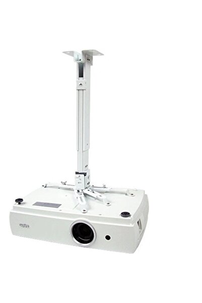 Genel Markalar Teleskopik Tavan Projeksiyon Cihazı Askı Aparatı 50-90 Cm Arası Ayarlanabilir