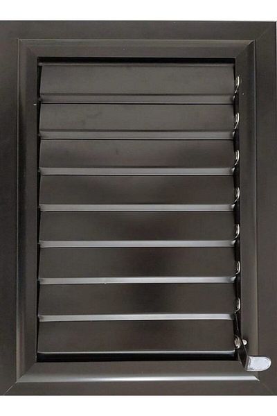 EYLÜL TASARIM 55 X 55 cm Anthracite Bathroom Wc Shutter and Grille