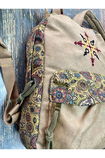 Street Bag Ethnic Nubi Patterned Waterproof Backpack - Daily and Travel Use