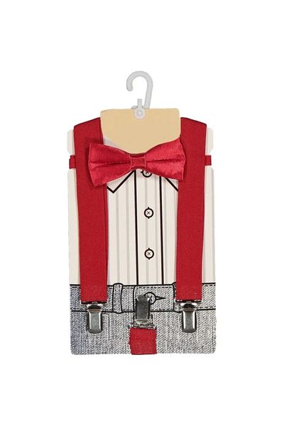 Momslab Boy's Trousers - Special Day Gift, Bow Tie Strap and Adjustable System, New Season
